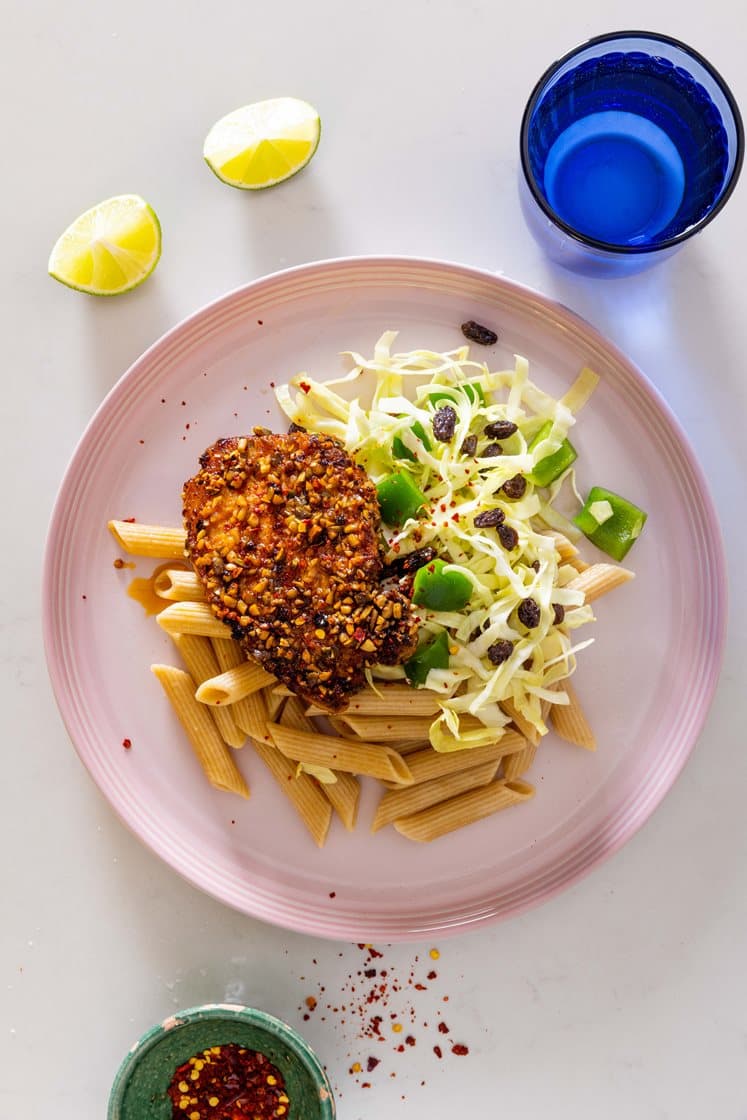 Grillet mexi-kotelet med chilirub og mexislaw